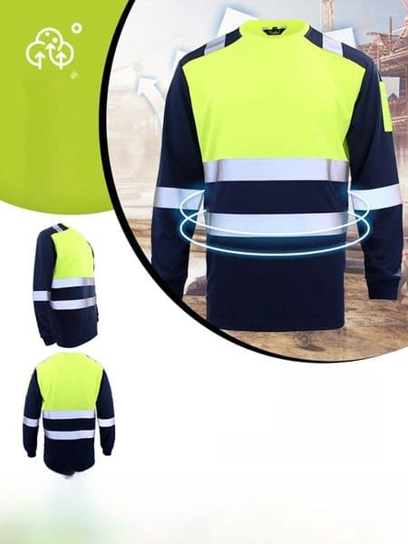 Men's Tracksuits Reflective Se Vest Ort Sve Me Workwear For Construction Workers Summer Irt Breathable Protective Clothing