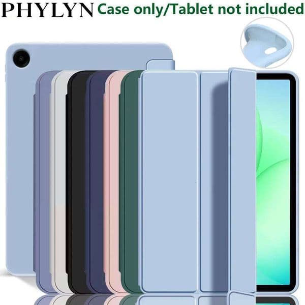 Slim Tri-Fold Stand Case For Samsung Tab A11 SM-X230 SM-X236 A9+/A9 Plus SM-X210/X215, Tablet Cover with Auto Wake/Wake S260512