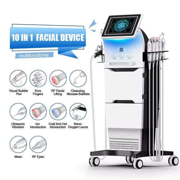 Updest 10 In 1 Beauty Dermabrasion Skin Care Beauty Deep Cleaning Machine Face Peeling Skin Care Rejuvenation Water Dermabrasion Face Machine