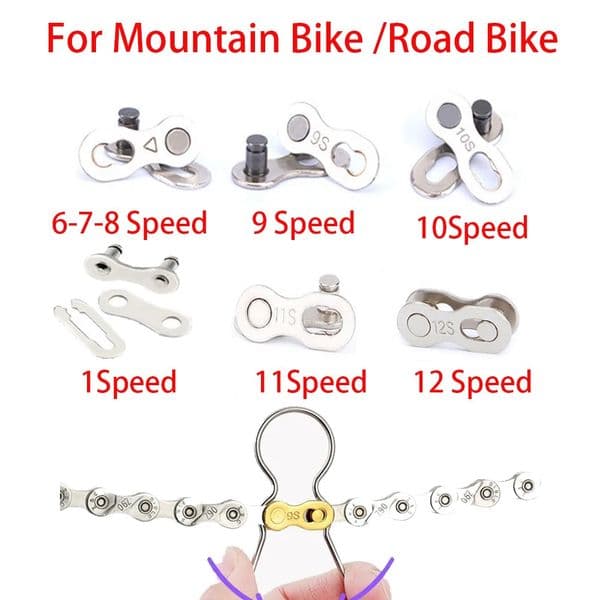 16789101112 Speed Universal Bicycle Chain Connector Mountain Road Bike Quick Link Connecting Master Cycling Part 260513