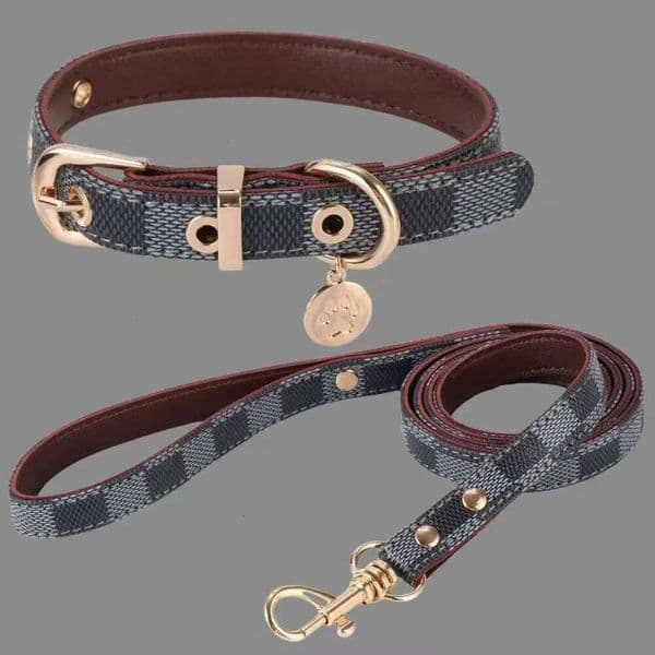 Dog Collar Designer Dog dog leash Collar Designer Adjustable With Leash Set For Small To Medium Pets - Durable Leash Walking