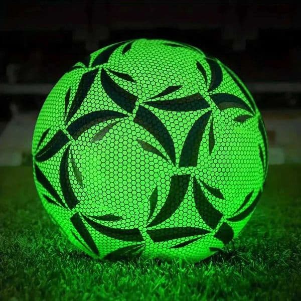 Size 5 Glowing Soccer Ball Durable Football For Competition Training For Indoor And OutdoorT260513