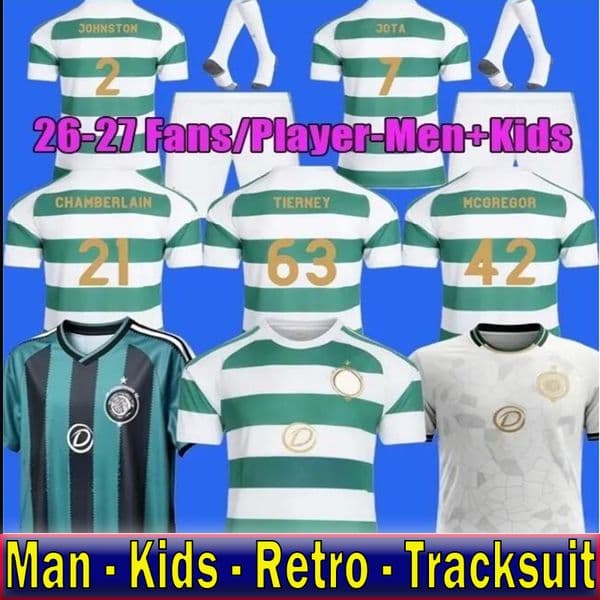 26-27 New Celts football JOTA celticfc PARROTT jersey ELYOUNOUSSI CHRISTIE GRIFFITHS FORREST EDOUARD KYOGO MCGREGOR SCHMEICHEL 25 26 27 Home Away Kids Kit