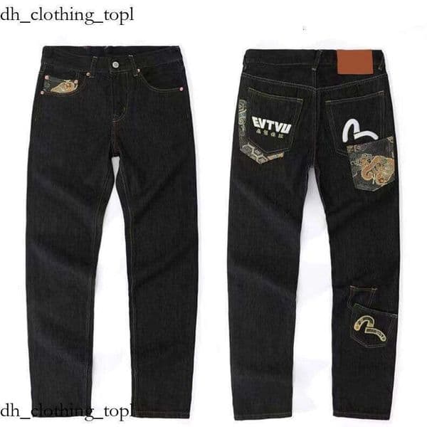 Evi Jeans M Alphabet Graphic Womens Evisuly Jeans Designer Trouser Graffiti Multi Colors Fashion Y2k Streetwear Denim Pants Tren Brand Evius Jeans 3e1