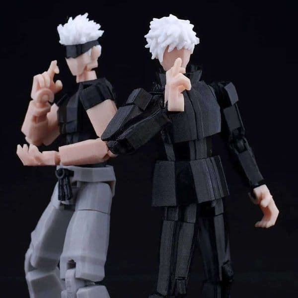 9L 3D Jujutsu Kaisen Figure Titan Gojo Black Outfit Lucky Model Dummy 13 Anime Multi-Jointed Poseable Toys 26Y0511 26Y0513