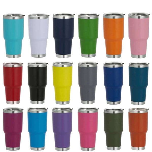 1 30oz Car Thermos with a Sealed Sliding Lid, Coffee Office Gift Cold-Keeping Snowman Cup, Powder Coating for Added Safety, Dishwasher Safe J260513
