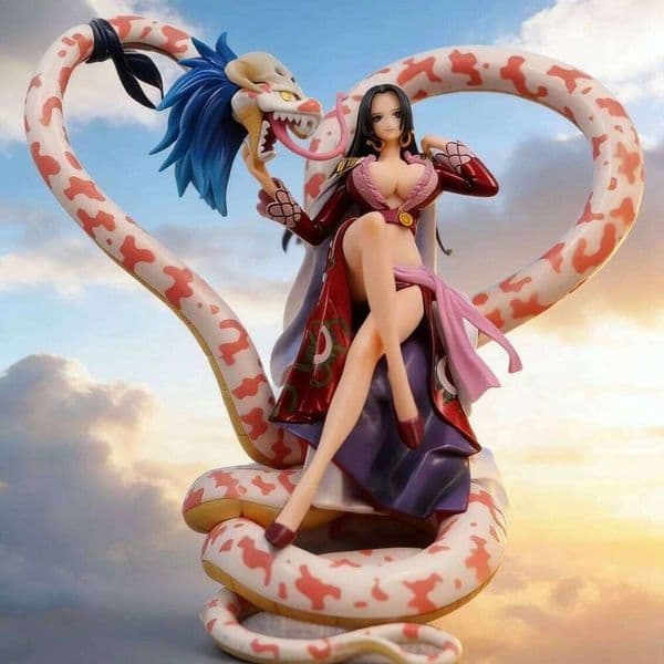 One Piece Hancock Sitting Pose 20cm Anime Figure Statue Desktop Decoration Gift Figurine PVC Model Action Figures Dec 26Y0511 26Y0513
