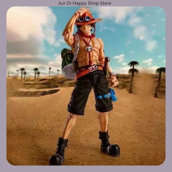 One Piece Portgas D Ace Fire Fist Entei 17cm Multiple Accessories Articulated Figure Desktop Decoration Gift L260513