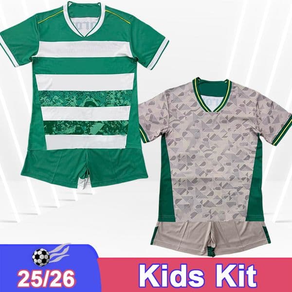 25 26 Santos Laguna Kids Kit Soccer Jerseys GOVEA MARISCAL FAGUNDEZ Hoem Away Football Shirts Uniforms