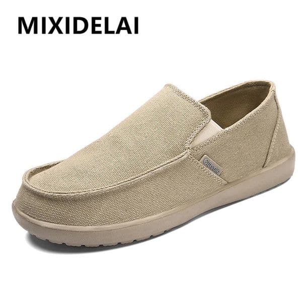 Fashion Mens Sneakers Canvas Breathable Mens Walking Driving Shoes Comfortable Outdoor Men Flats Casual Shoes Tenis Masculino 260513