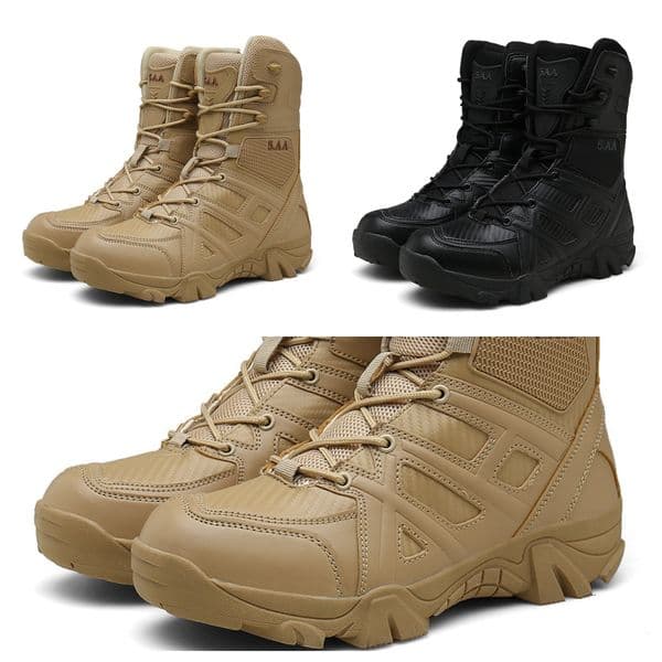 2026 Mens Rugged Outdoor Work Boots High Top Non Slip Breathable Trekking Shoes For Construction And Outdoor Activities