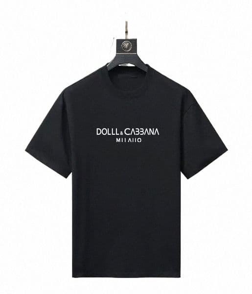 Men's Soft Cotton Crew Neck T-Shirt, Black & White, Simple "Paris" Inspired Letter Design, Multiple Sizes, S-3XL