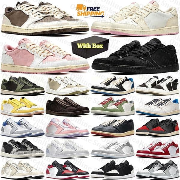 Free Shipping With Box Designer Basketball travi travis 1 1s scottt low scottts lows scottes Shoes Phantom sneakers for mens womens Fragment d h gate trainers Sports