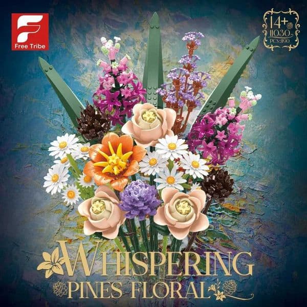 1190PCS Bloom Flower Bouquet Building Blocks Rose Lily Carnation Preserved Flower Model Bricks Home Decoration Adult Gift Toys L260513EEK8