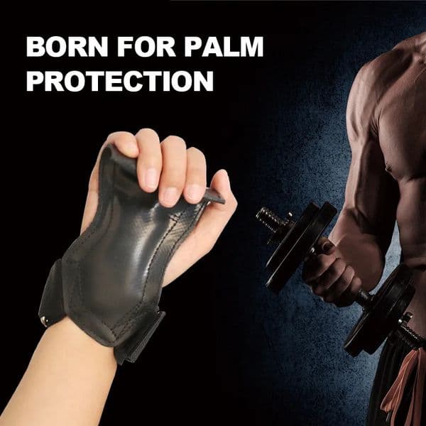 Gym PU Weight Lifting Gloves Anti-Skid Grips Lifting Pads Deadlift Belt Workout Crossfit Palm Protection Fitness Glove 260512