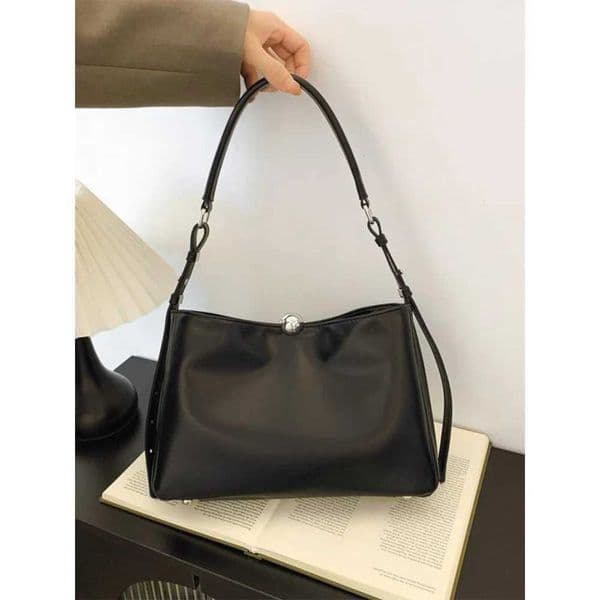 Designer High-end Women Solid Pu Leather Commute Shoulder Bags Female Leisure All-matched Underarm Packs Large Capacity HandbagsJ260513