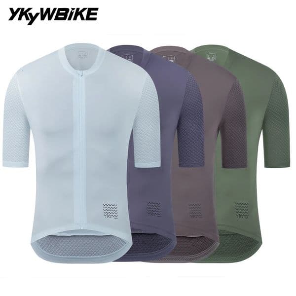 YKYWBIKE Mens Classic Cycling Jersey Summer Bicycle Pro Team Short Sleeve Shirt Cycling Maillot Road Bike Breathable Clothing 260512