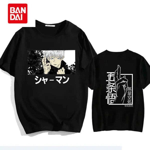 Gojo Satoru Jujutsu Kaisen Pure Cotton TShirt Casual Hip Hop Streetwear Anime Graphic Tee L260513PYTL