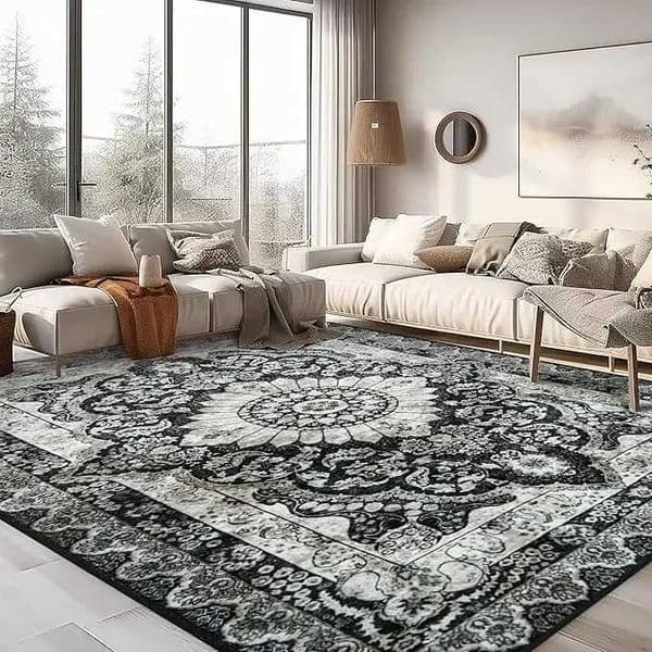 VIKAMA National Style High Flannelcarpet Retro Persian Style Living Room Sofa Light Luxury Carpet Covered with Bohemia Rug T260512