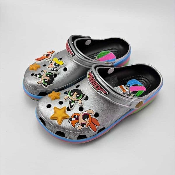 Powerpuff Girls closed-toe sandals non-slip soft-soled beach shoes parent-child style L260513S5DI