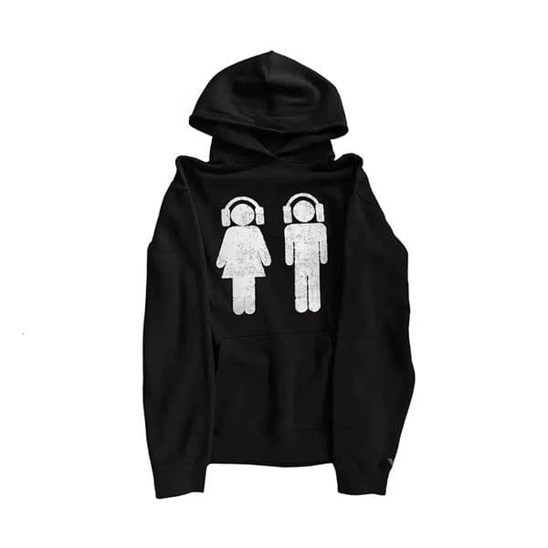 American retro y2k millennial dark print hoodie longsleeved pullover autumn and winter vintage street fashion coat emo 260509