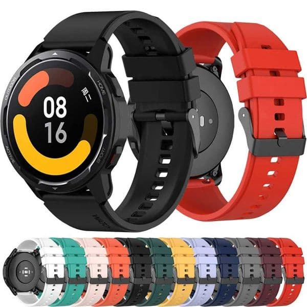 22mm Silicone Watch Strap For Xiaomi mi Watch Color 2 Sports Watchband For Xiaomi Watch S1 Active/Mi Watch Color Sports Correa Q260513