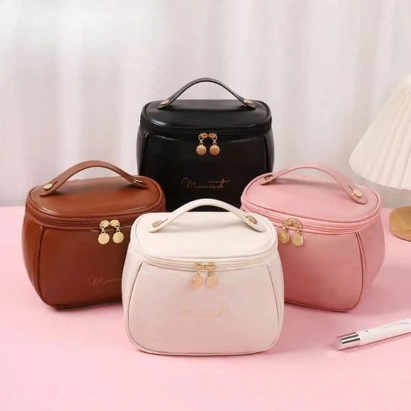 Large PU Leather Waterproof Cosmetic Bag Travel Makeup Organizer Toiletry Gift For Women 260511