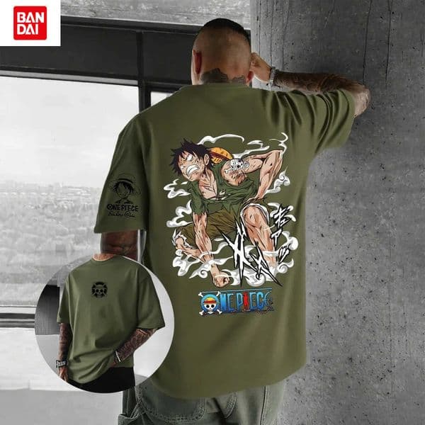 Oversized One Piece Anime Men Women T-shirt Cotton Short Sleeve Graphic Tee Streetwear Casual Top Manga Print Y2k Clothes Summer L260513XSW8