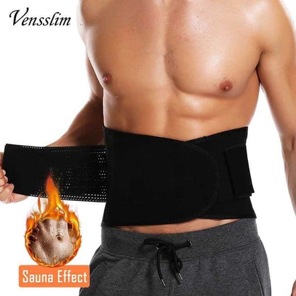 Vensslim Slimming Compression Sauna Sweat Trimmer Belt Men Waist Trainer Hot Thermo Neoprene Slim Corset Body Shaper Strap Band L260512