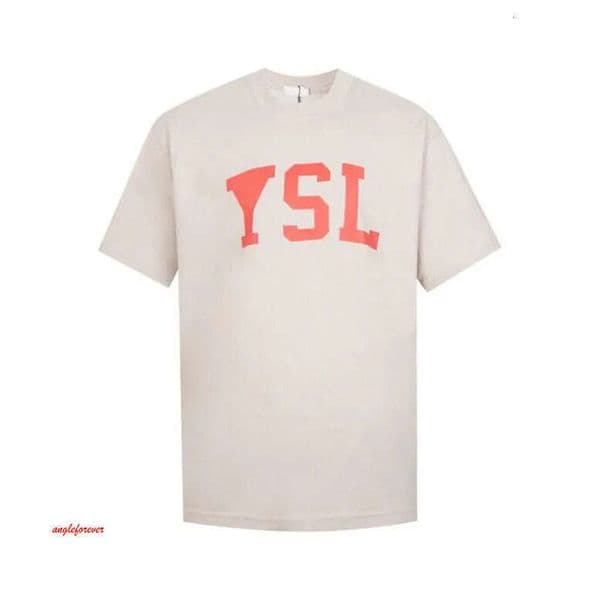 High Street Sports Tee 2024Ss New Fashion Pure Cotton Tshirt Luxury High Count Fabric Designer Tshirt Loose Round Neck Size S-3Xl T611