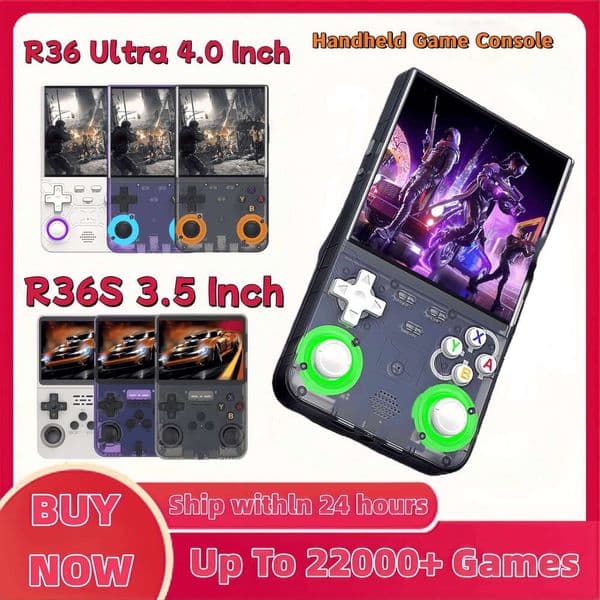 R36S Retro Ultra Handheld Video Game Console I Screen 128GB Games Portable Pocket Player Linux System R36Ultra R36 PRO J260513