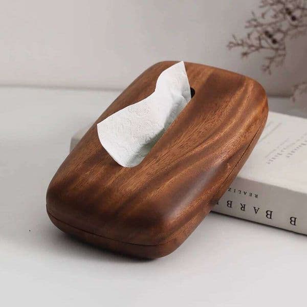 Vintage Style Wood Desktop Tissue Case Office Bedside Table Decoration Storage Box Kitchens Accessories 26W0513