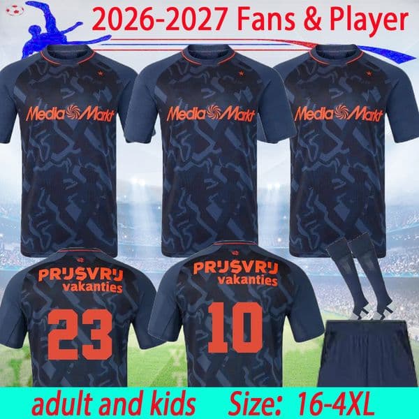 26 27 Feyenoords Soccer Jerseys BEELEN HADJ MOUSSA READ Goalkeeper 2026 WATANABE MODER VALENTE 4TH Football Shirts Men Uniforms Kids Kits 16-4XL