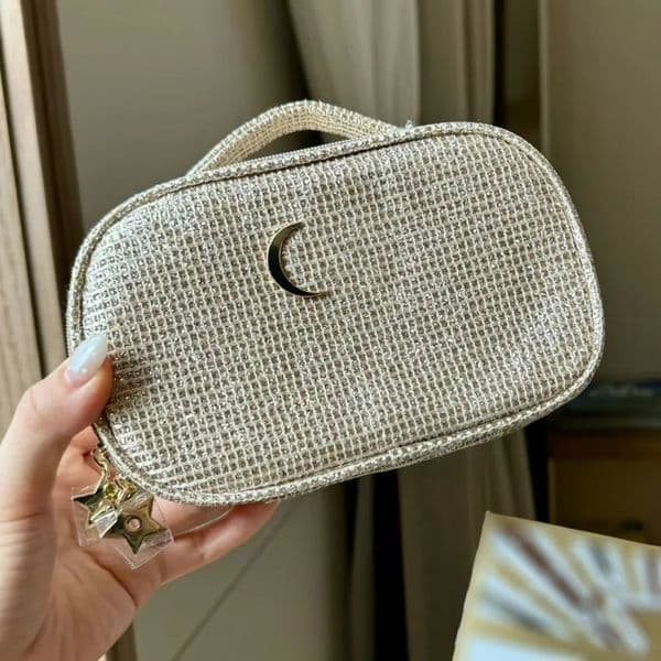 Luxury Designer Decor Designer 2025 Christmas DIY Classic Cosmetic Beauty Pouch Makeup Organizer Box Storage Case Toiletry Bag room With Gif 2