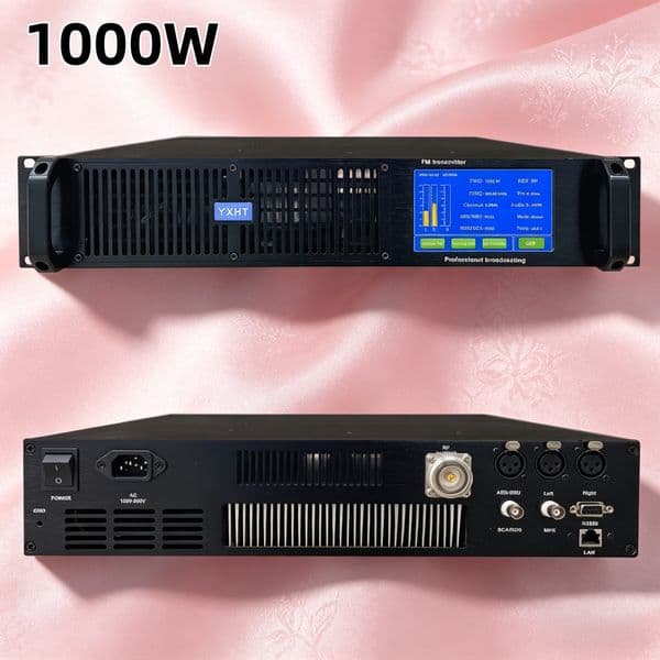 Emergency Broadcast Transmitter,RDS Function High Reliability YXHT-2, 1000W FM Transmitter for Natural Disaster Early Warning