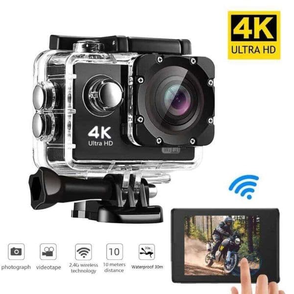 Action Camera Ultra HD 4K/30fps WiFi 2.0-inch 170D Underwater Waterproof Helmet Video Recording Cycling skiing Cameras Sport Cam 26L0513