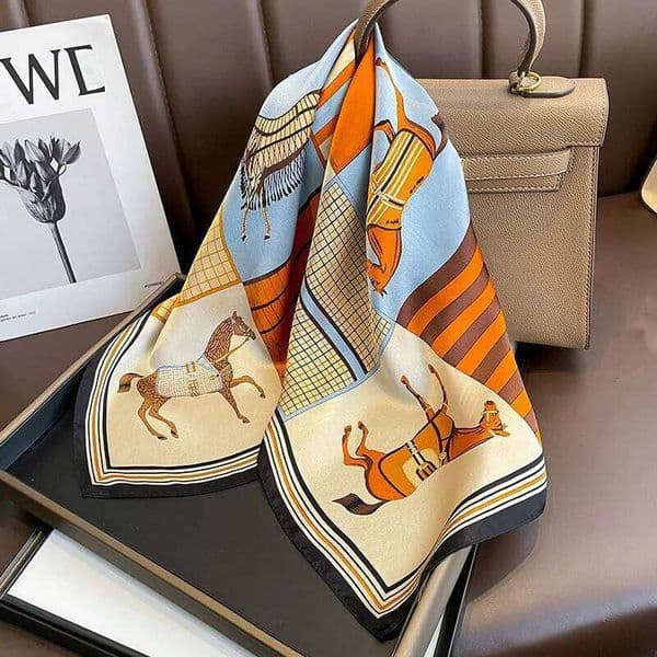 100% Natural Silk Scarf Women Bandana Headscarf Scarves Shawls Square Neck Foulard Wraps cachecol femme schals bufanda 26Y0513