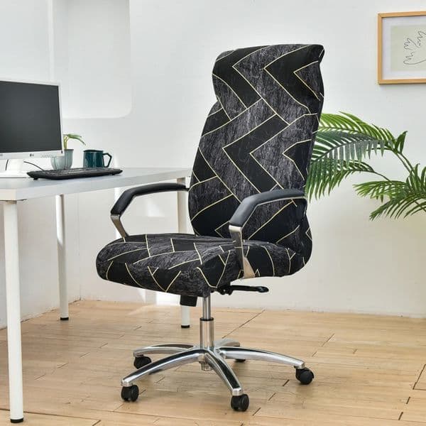 Elastic Rotating Office Chair Cover With Back Anti-dirty Computer Seat Case Spandex Gaming Chairs Slipcover for Armchair 260506