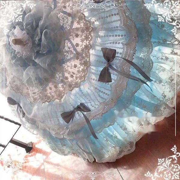 Lolita Handmade Party Lace Umbrella Spring Flower Feast Flower Marriage Versailles Parasol Rococo El Principito L260512