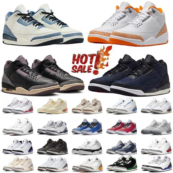 designer 3s Basketball Shoes Orange Citrus Worlds Best Dad True Blue Pure Money White Black Cement Family Affair Black Cat Men Womem trainers sneakers 36-47