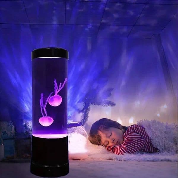 Jellyfish Lamp LED Remote Control Color Changing Aquarium Light With 8 Colors Home Decoration Night Lights Pet Supplies ddmynov