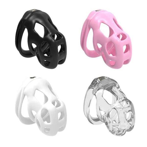 Soft Silicone Chastity Cage Device Anti-Cheating Penis Lock with 4 Size Cock Rings Penis Restraints for Men Discreet Sex Toy gay L260513