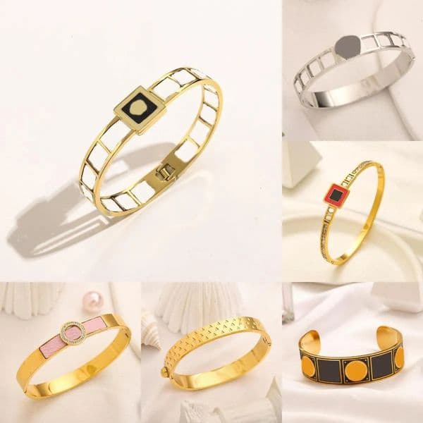 Kid Hair Accessories 2026 baby hair clip cute Kid Hair Accessories Baby Clip Cute Fashion Bracelets Women Letter Bangle White Black Plated Rose Gold Silver Br