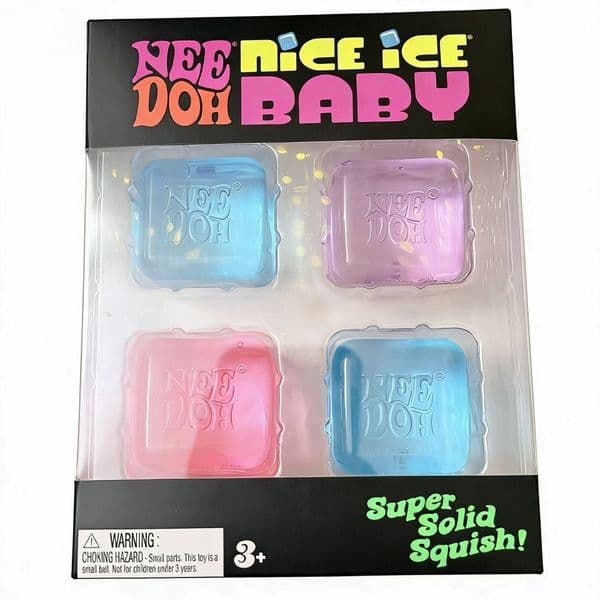 NeeDoh Nice Ice Baby Office Stress Relief Collectible Sensory for Kids and Adults Slow Rising Decompression Toy