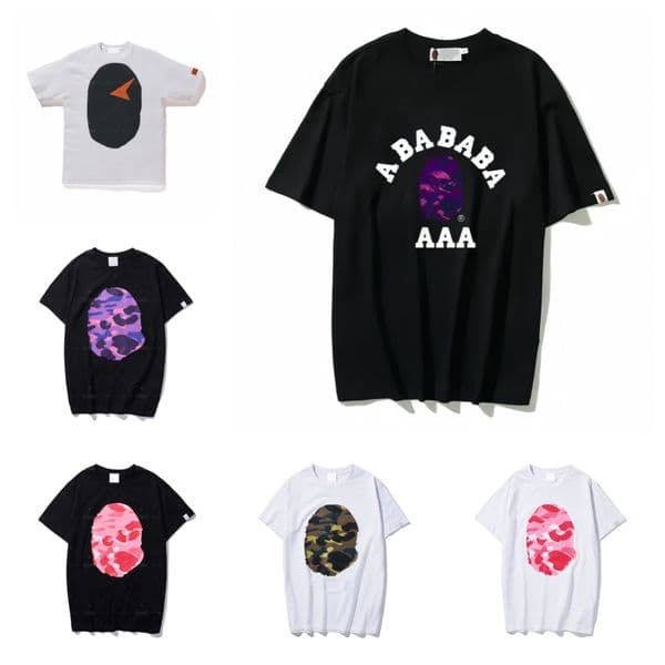 men t shirt luxury designer shirt women Printed t shirts Fashion Summer Short-sleeved shirt Camouflage print Shirt Cotton Asian size