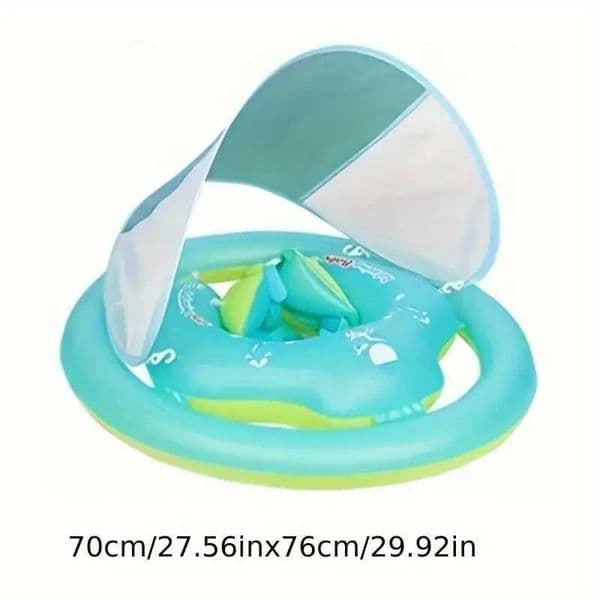 Baby Float Ring with a Removable Sunshade And Non-Slip Squat Design - Making It a Perfect Summer Gift Z260513