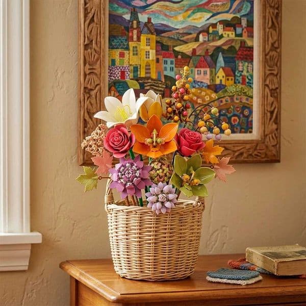 Never Withered Flower Bouquet Building Blocks 813PCS DIY Floral Bricks Set Home Room Decor Valentines Day Gift for Her L260513P6UV
