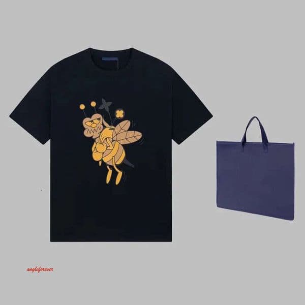 Classic Early Spring Designer Tshirt New High Quality Cotton Printed Tshirt Round Neck Street Wear Short Sleeves Size M-3Xl Color Black White Y33s23