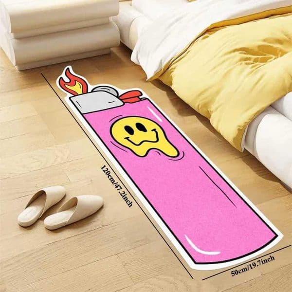 VIKAMA Fun Cute Irregular Soft Bedroom Bedside Carpet Comfortable Home Decoration Living Room Carpet T260512