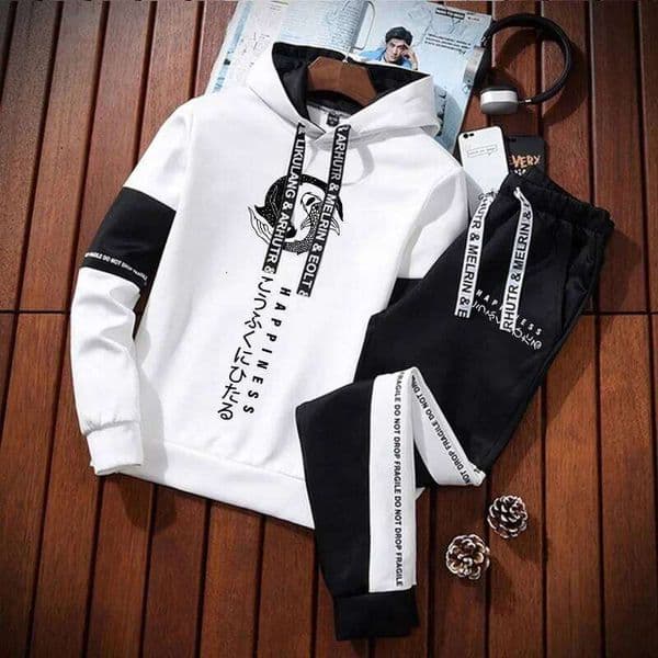 2026 Hot Sale Men's Tracksuit Hoodies Sweatpants Autumn Winter Daily Casual Sporty Jogger Set Japanese Fashion Printed Outfits W260513